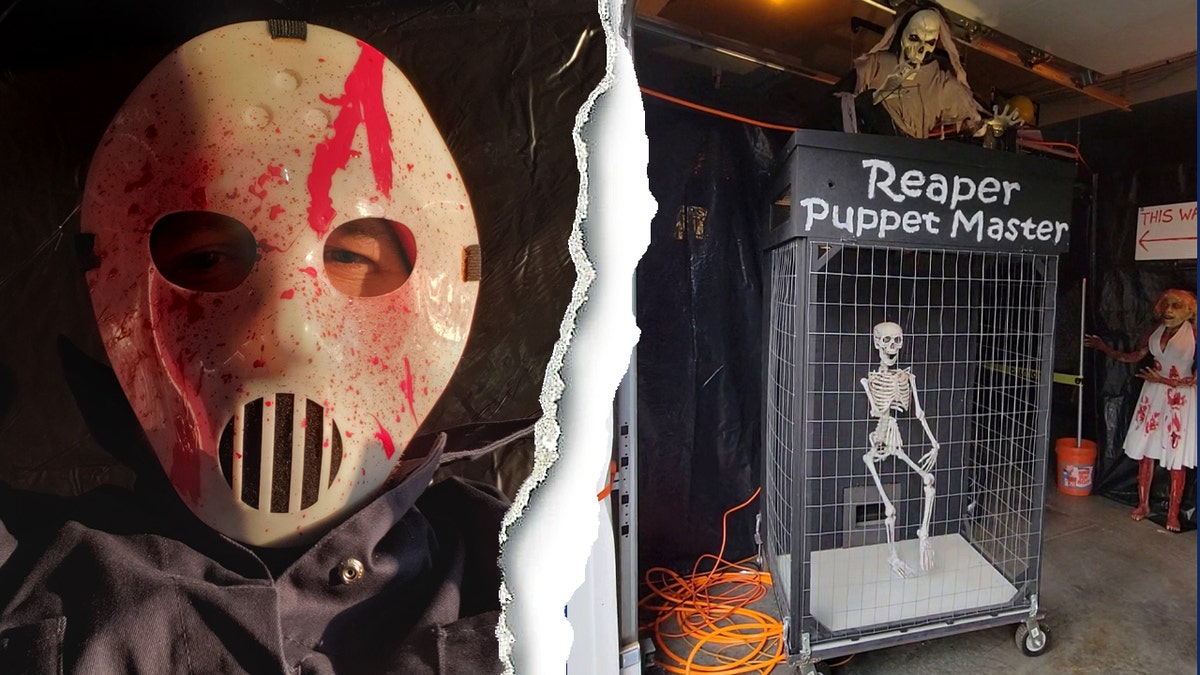 Man spends thousands for Halloween turning his garage into ultimate haunted house  at george magazine