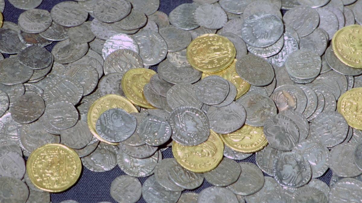 The coins successful  the Hoxne Hoard