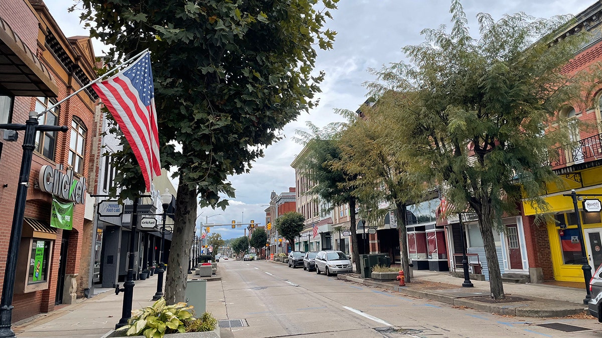 street in Charleroi, Pennsylvania.