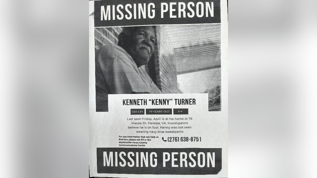 Kenneth Turner's missing persons poster