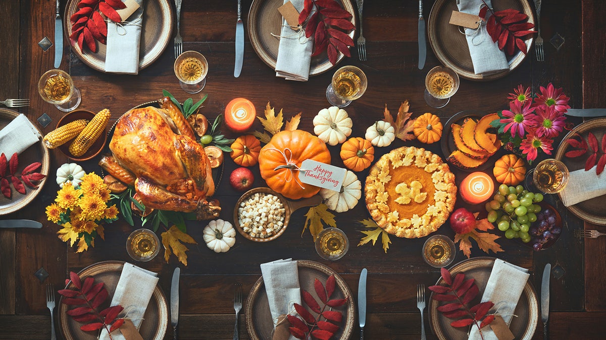 Celebrate Thanksgiving with a beautiful table setting.