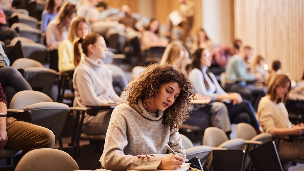 College students on campus.
