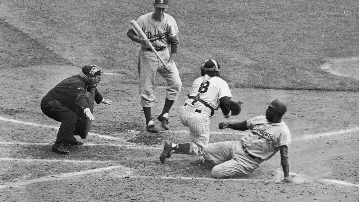 Jackie Robinson stole home