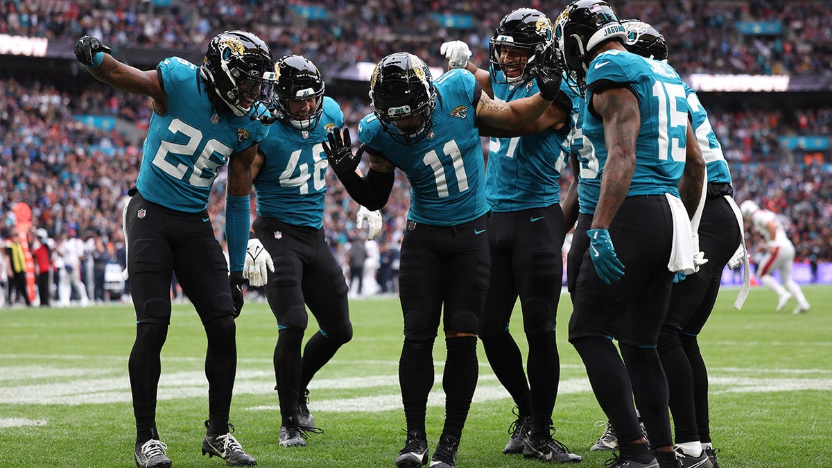 Jaguars celebrate touchdown