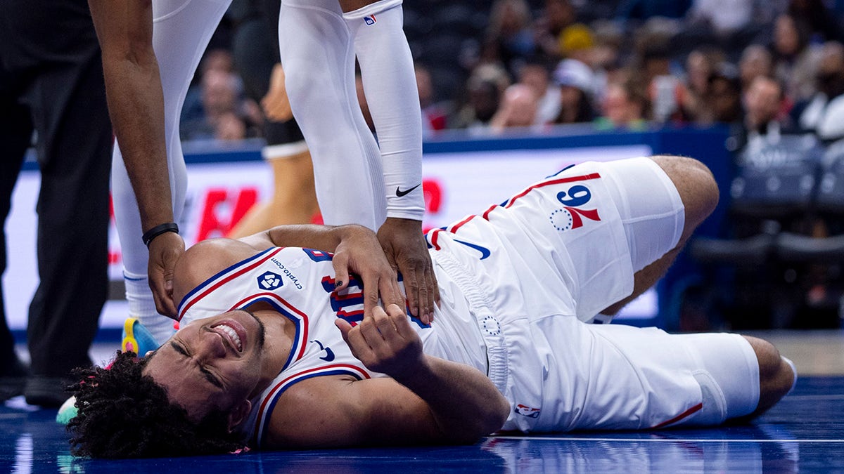 76ers' Jared McCain Hospitalized After Scary Fall During Preseason Game ...