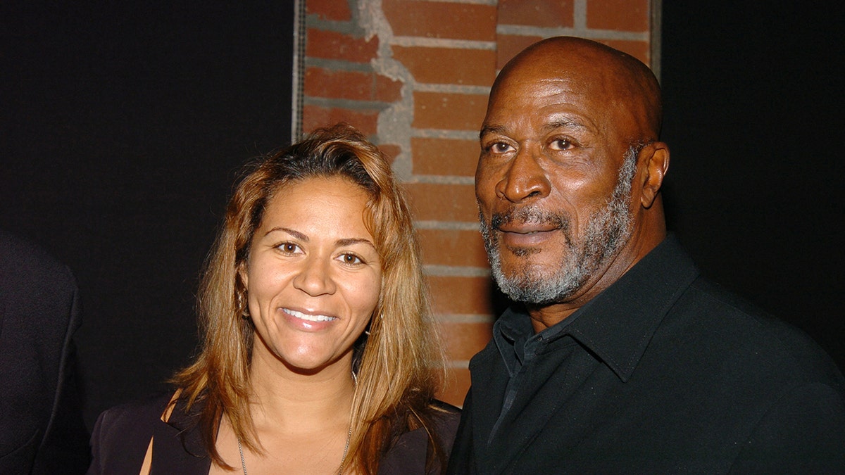 John Amos con su hija Shannon