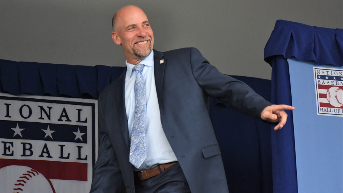 John Smoltz smiles