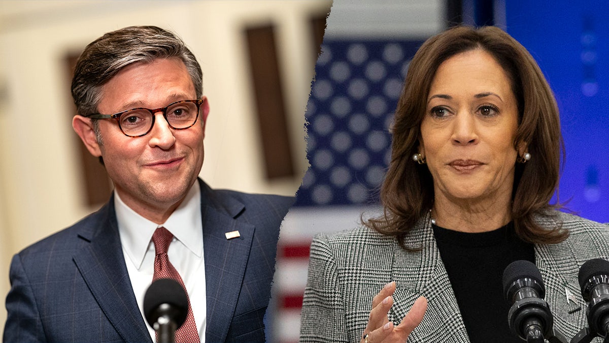 Mike Johnson, Kamala Harris