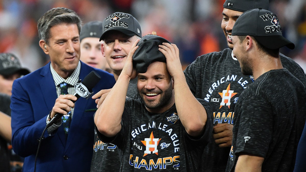 Jose Altuve is celebrating