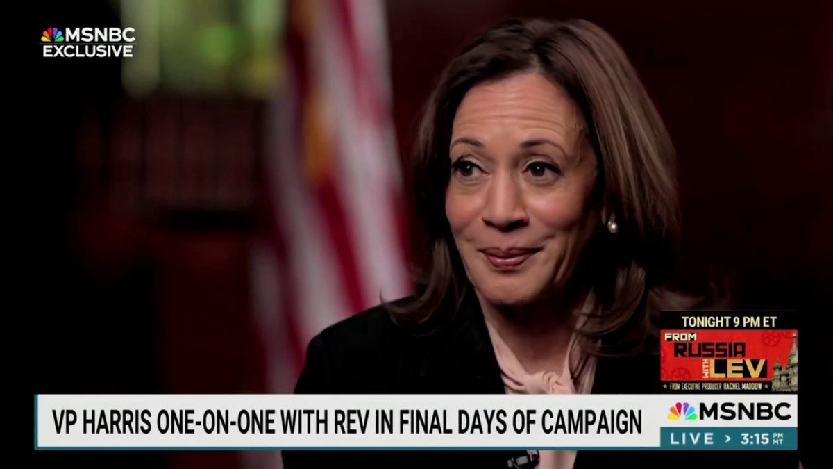 Kamala Harris connected  MSNBCs "Politics Nation"