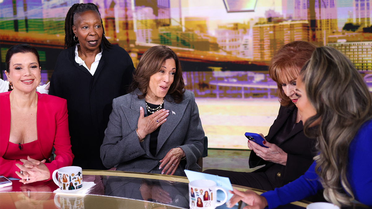 Kamala Harris with the women of "The View"