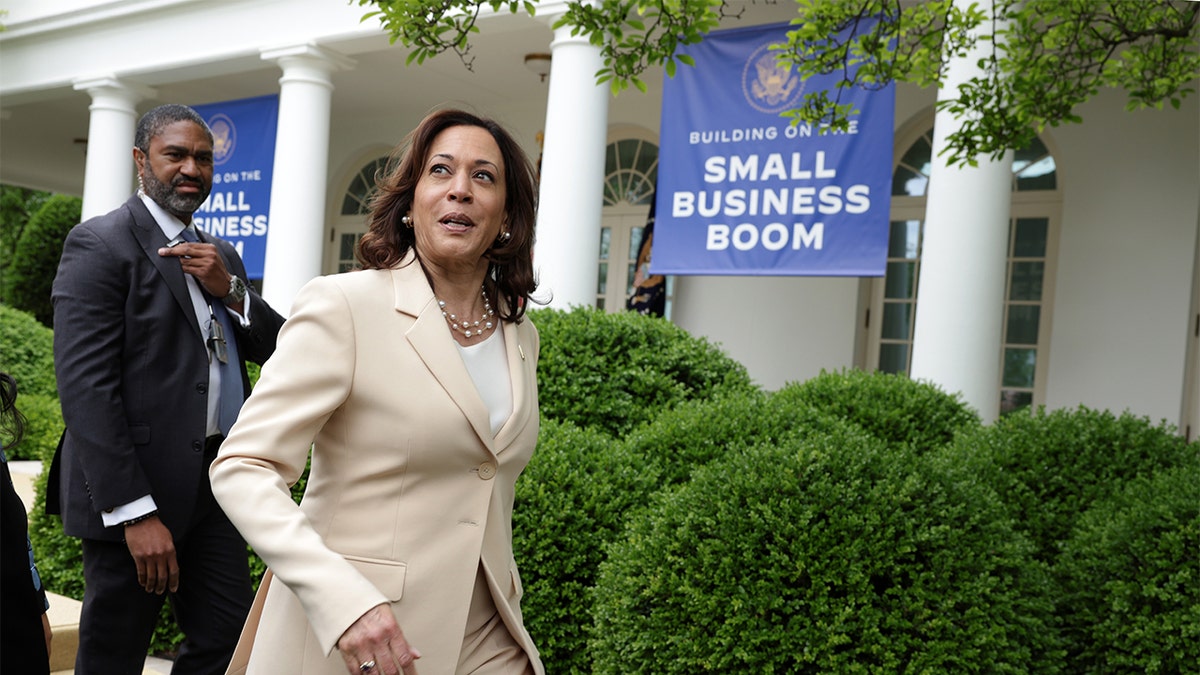 Wakil Presiden Harris di Rose Garden