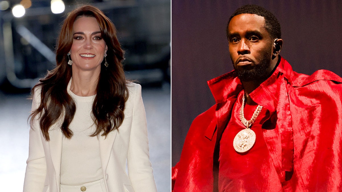 A split image of Kate Middleton and Diddy