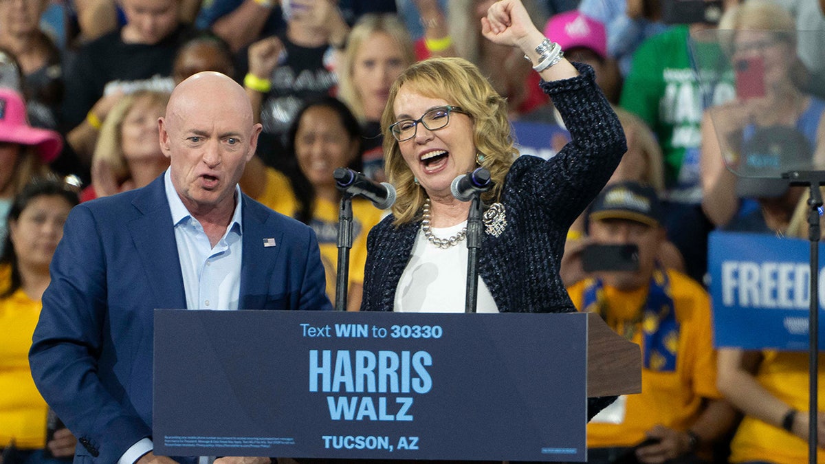 Former US Representative Gabby Giffords and her hubby  US Senator Mark Kelly