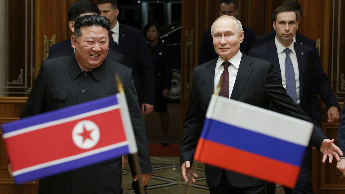 North Korean leader Kim Jong Un and Russian President Vladimir Putin