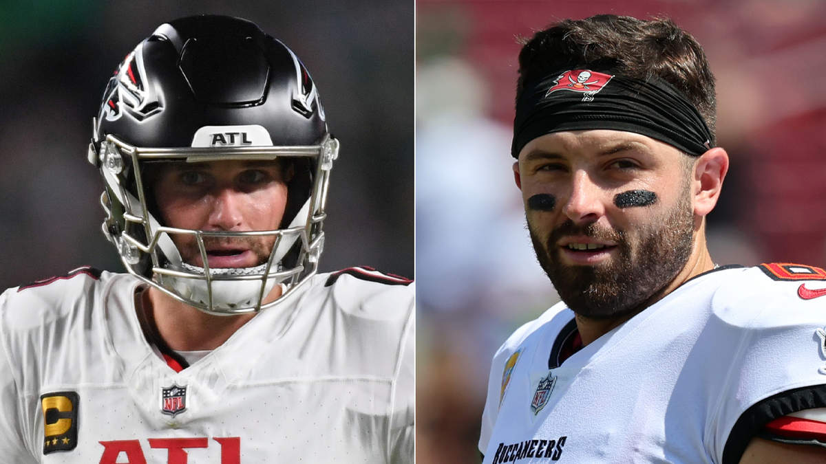 Kirk Cousins ​​and Baker Mayfield side by side