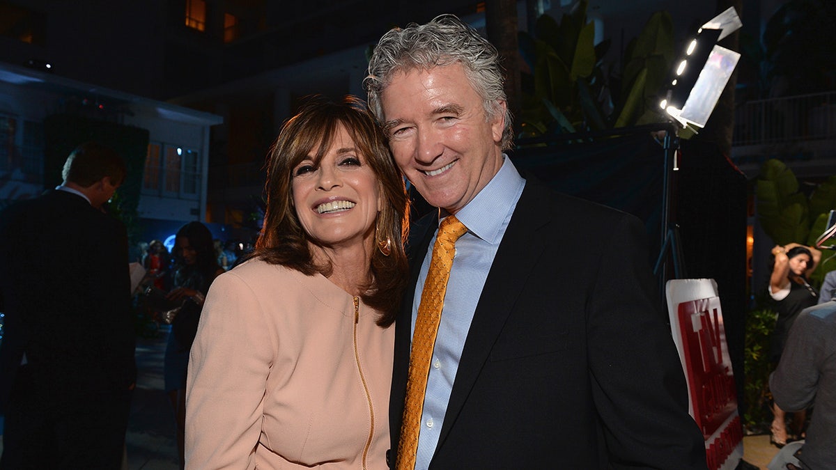 Linda Gray and Patrick Duffy posing together