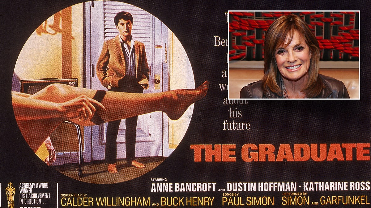 The Graduate movie poster inset with Linda Gray