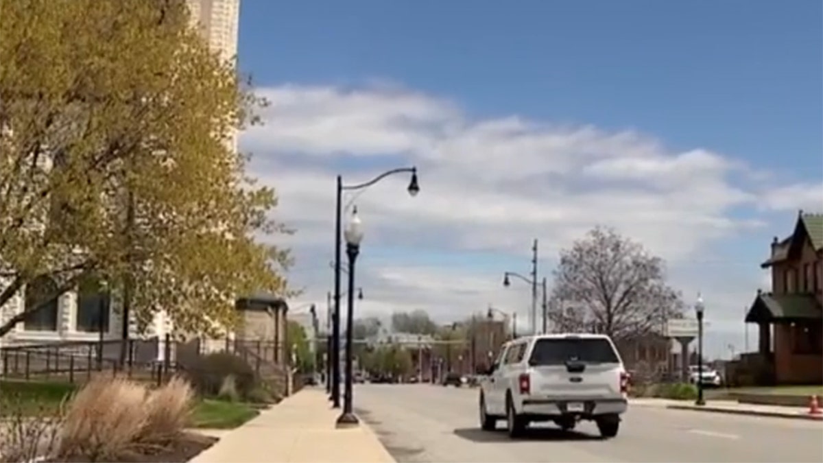 una calle de Logansport, Indiana