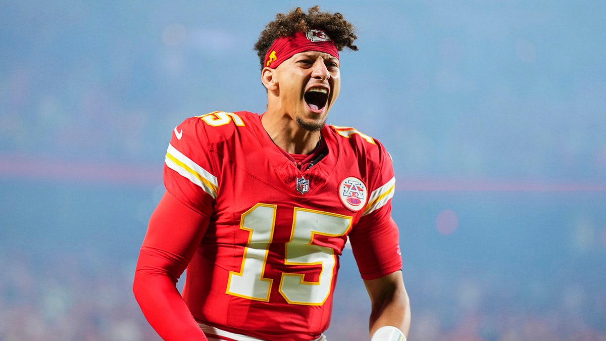 Patrick Mahomes grita