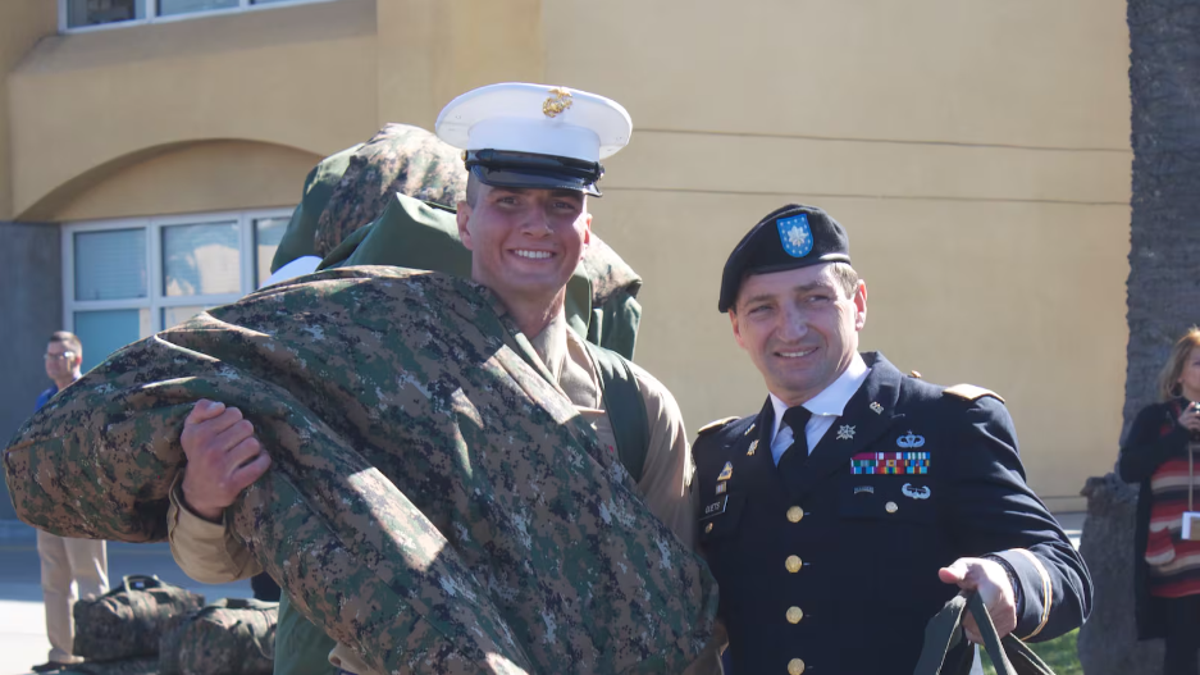 Quets in Marine uniform