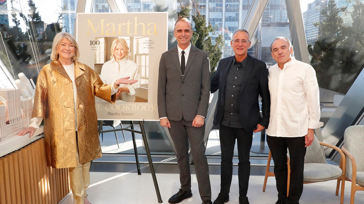 Martha Stewart no lançamento de seu livro