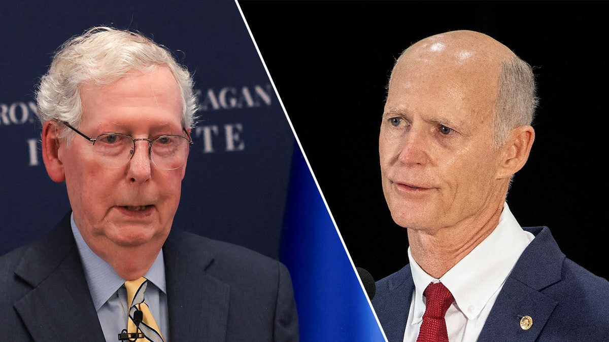 Mitch McConnell, Rick Scott photograph  split