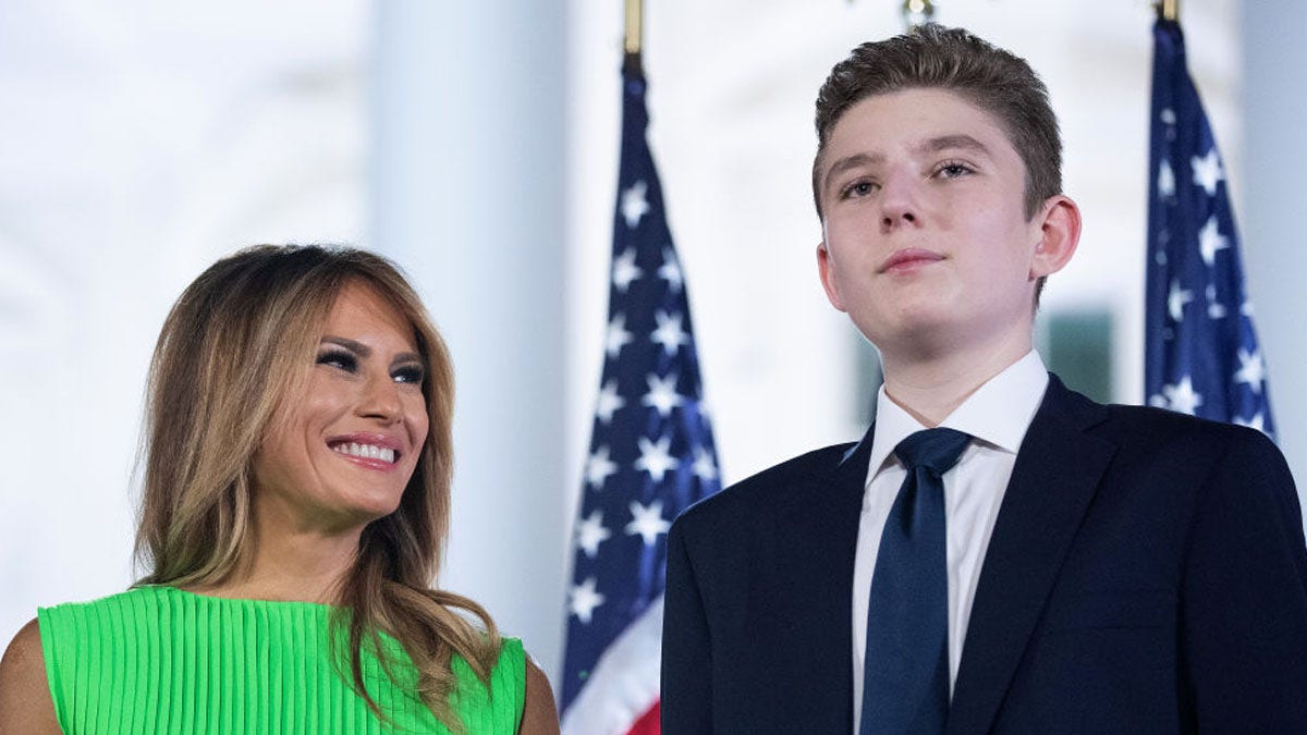 Melania and Barron