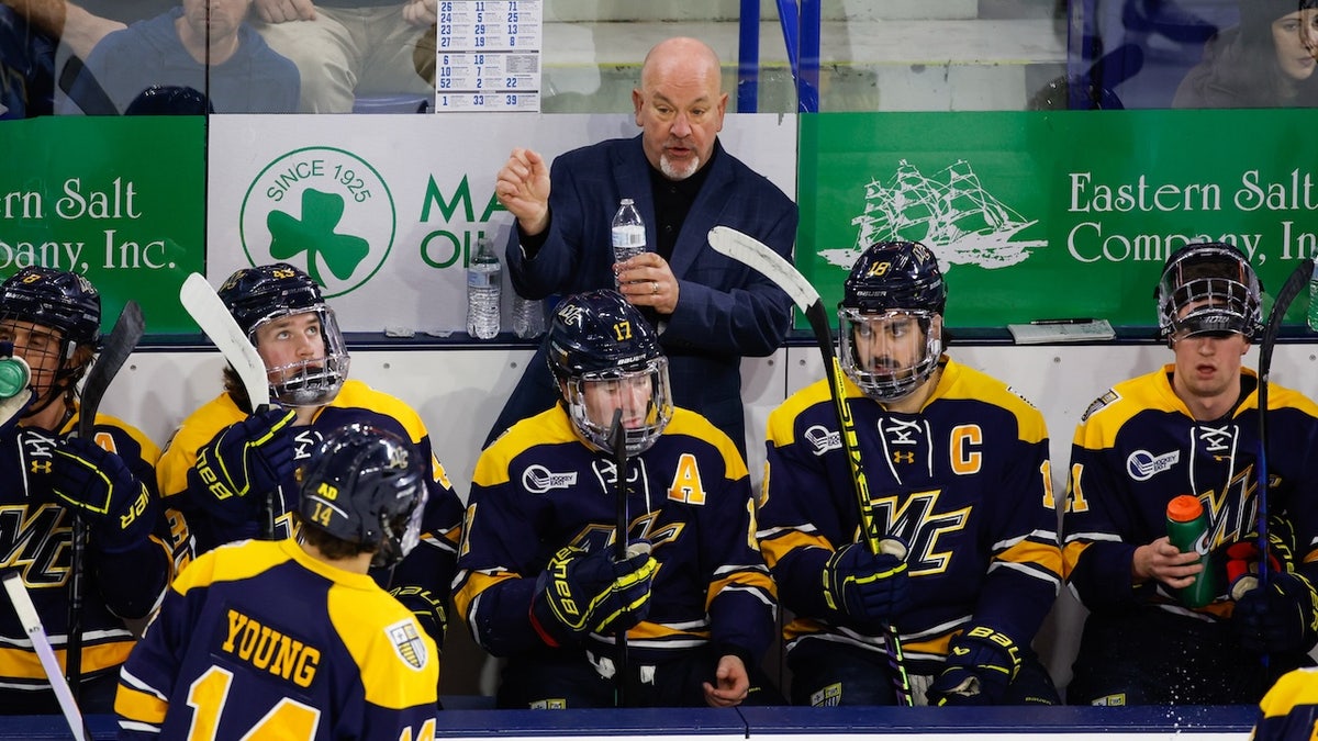 Head manager  Scott Borek with the Merrimack Warriors