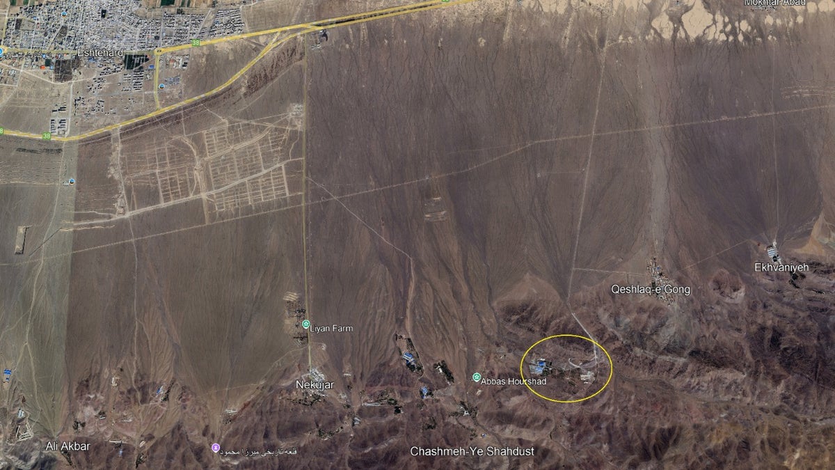 Shahid Soltani Garrison is in a remote mountainous area outside Eshtehard, Iran. 