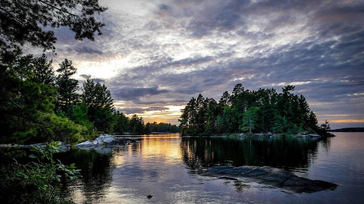 Wolf Pack Island connected  Namakan Lake