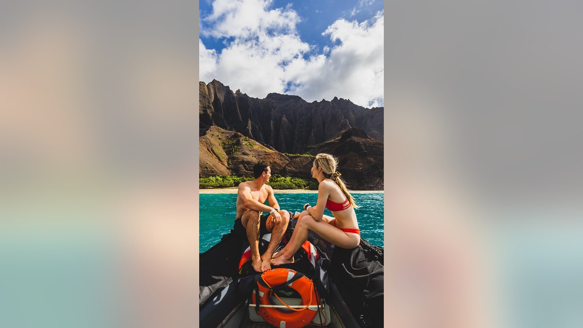 Parque Estatal Natural de la Costa de Na Pali en Hawaii