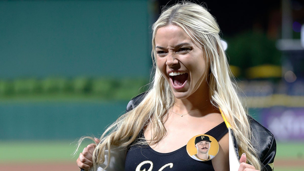 Olivia Dunne at the Pirates game