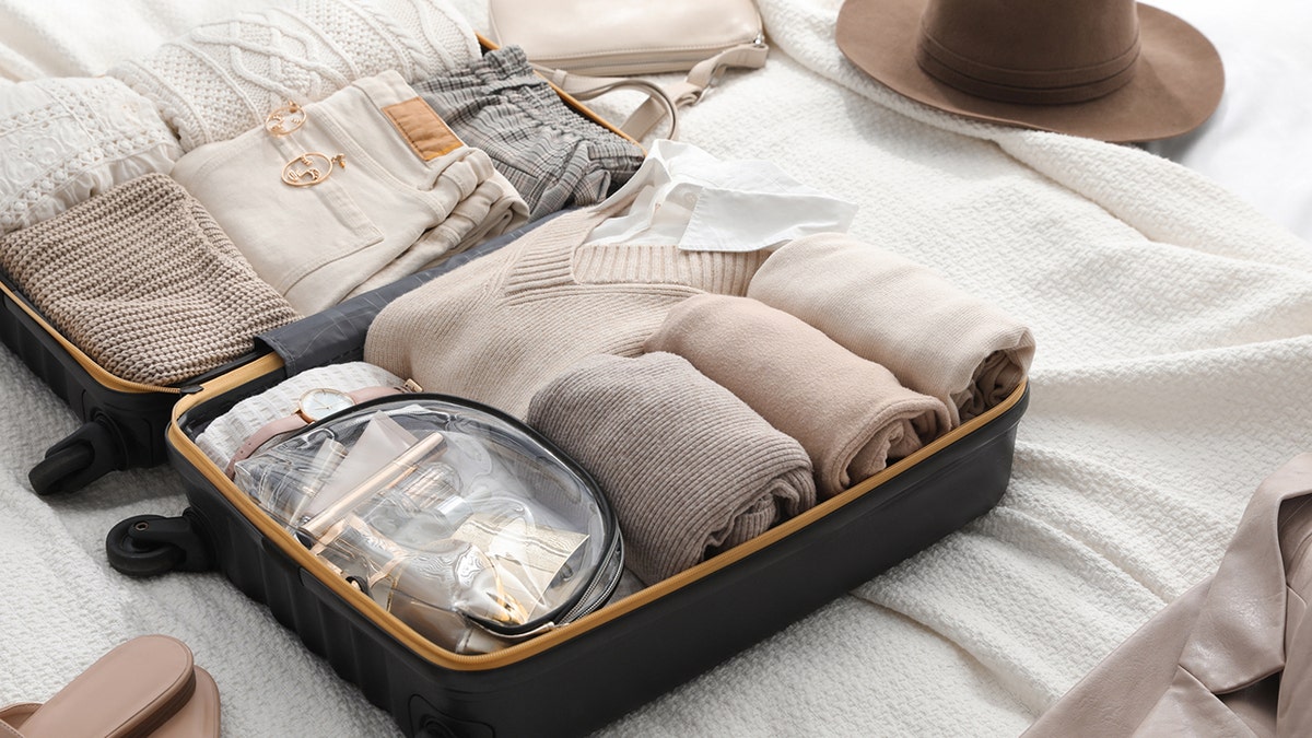 Packed luggage