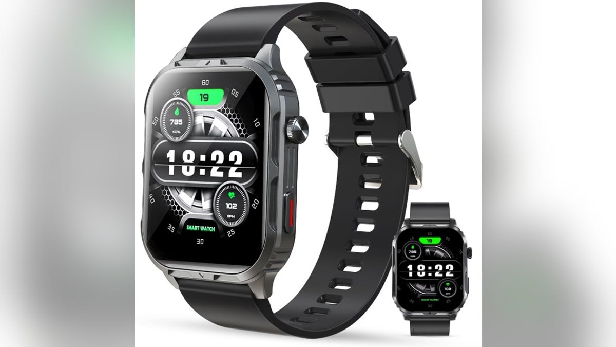 This simple smartwatch connects to Android and iPhone devices. 