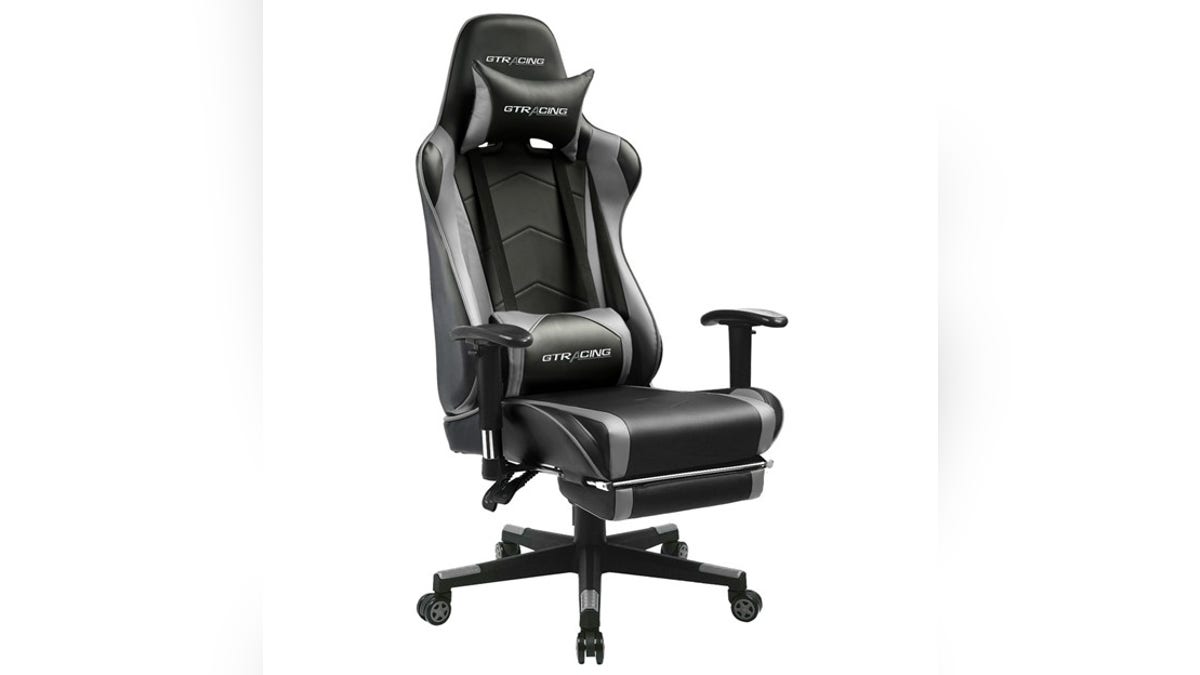 Game or work in a comfy chair with lumbar support.