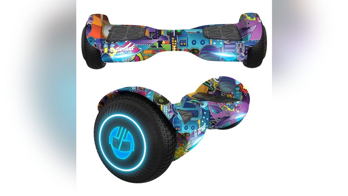 A hoverboard provides hours of fun.