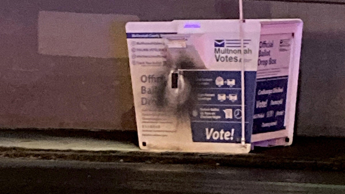 Portland ballot container  fire