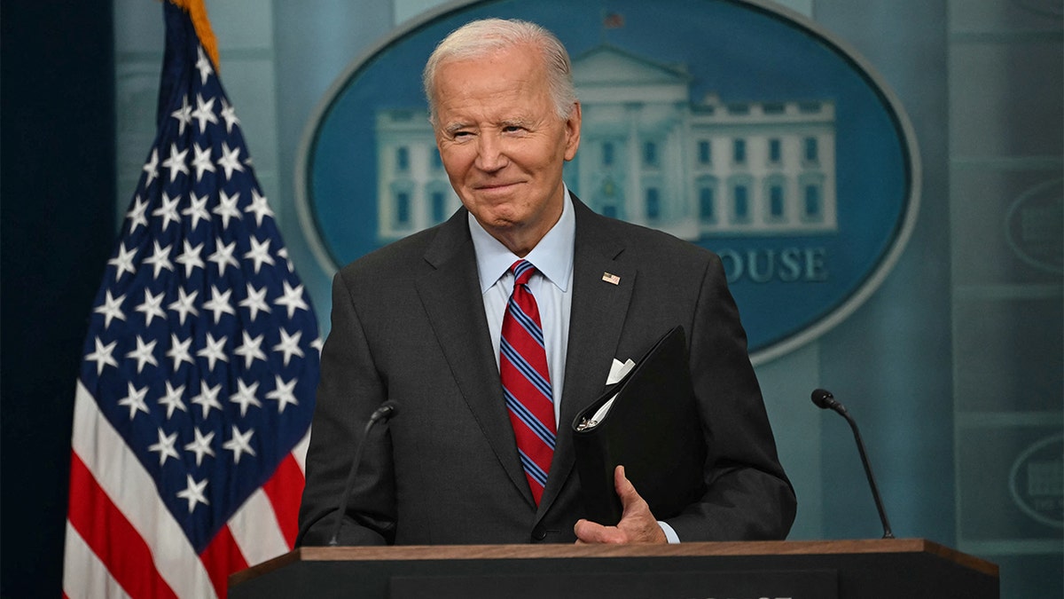 Biden makes surprise appearance at White House briefing, says he may ask for more Helene response money  at george magazine