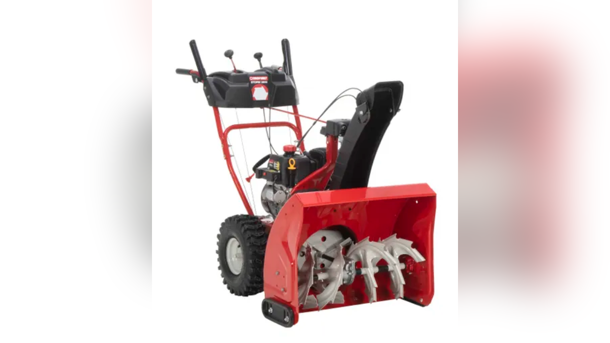 Easily operate this snow blower with just one hand. 