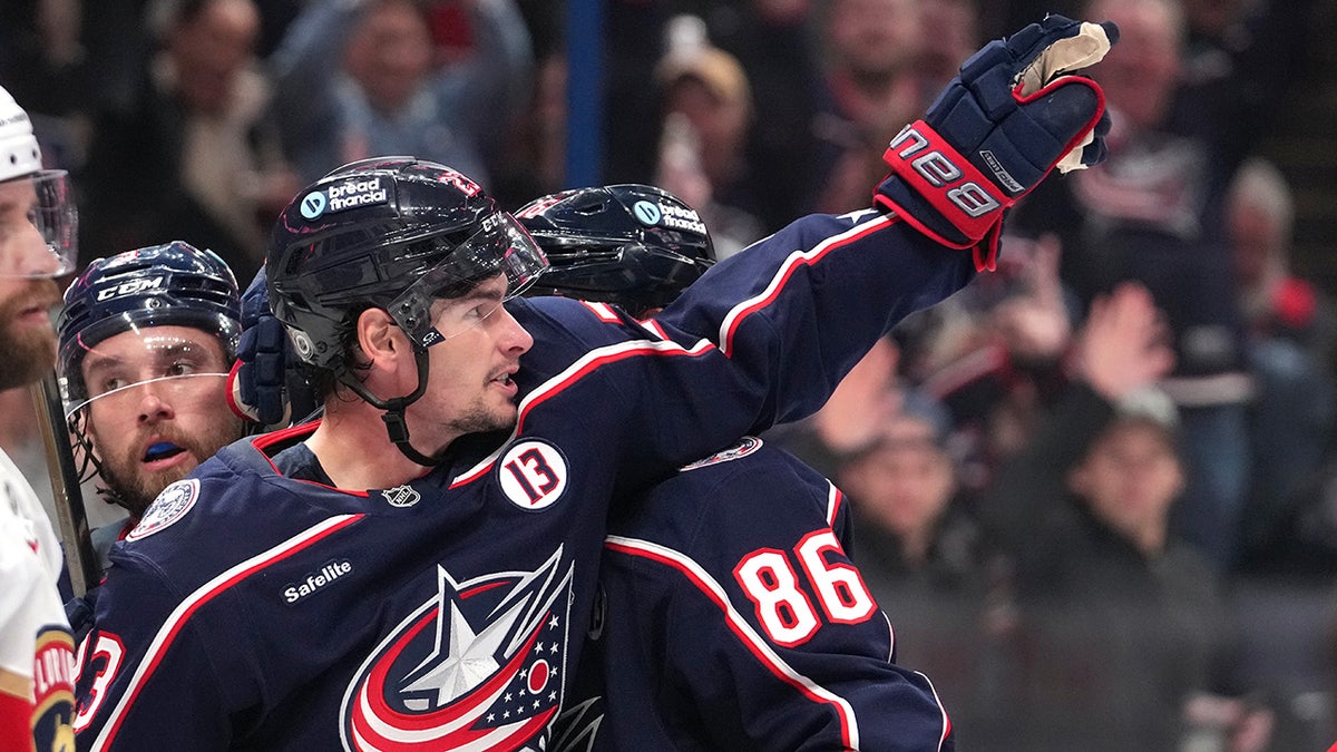 Johnny Gaudreau's best friend on Blue Jackets scores goal, points to ...