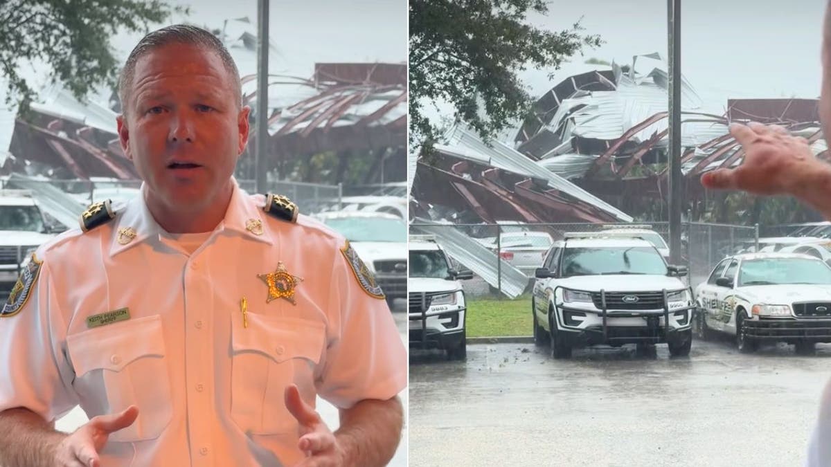 St. Lucie County Sheriff Keith Pearson and tornado harm  to a constabulary  building