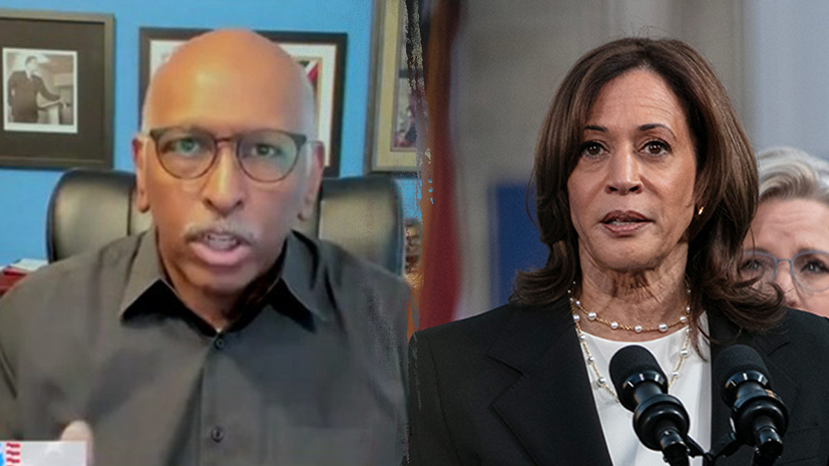 Michael Steele y Kamala Harris