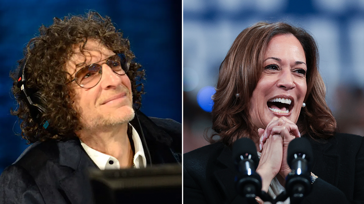 Howard Stern e o vice-presidente Harris dividiram a imagem