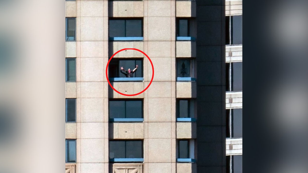 Suspect connected balcony