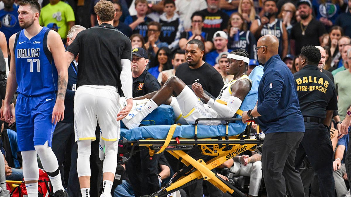 Taylor Hendricks connected  the stretcher