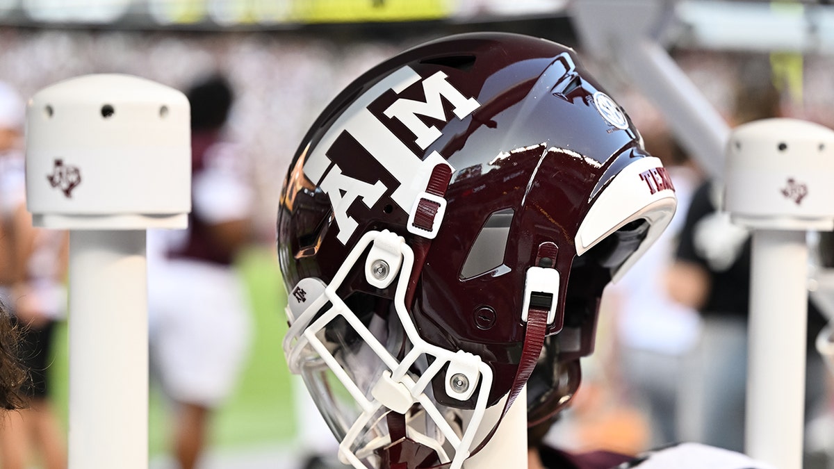 A presumption    of a Texas A&M Aggies helmet