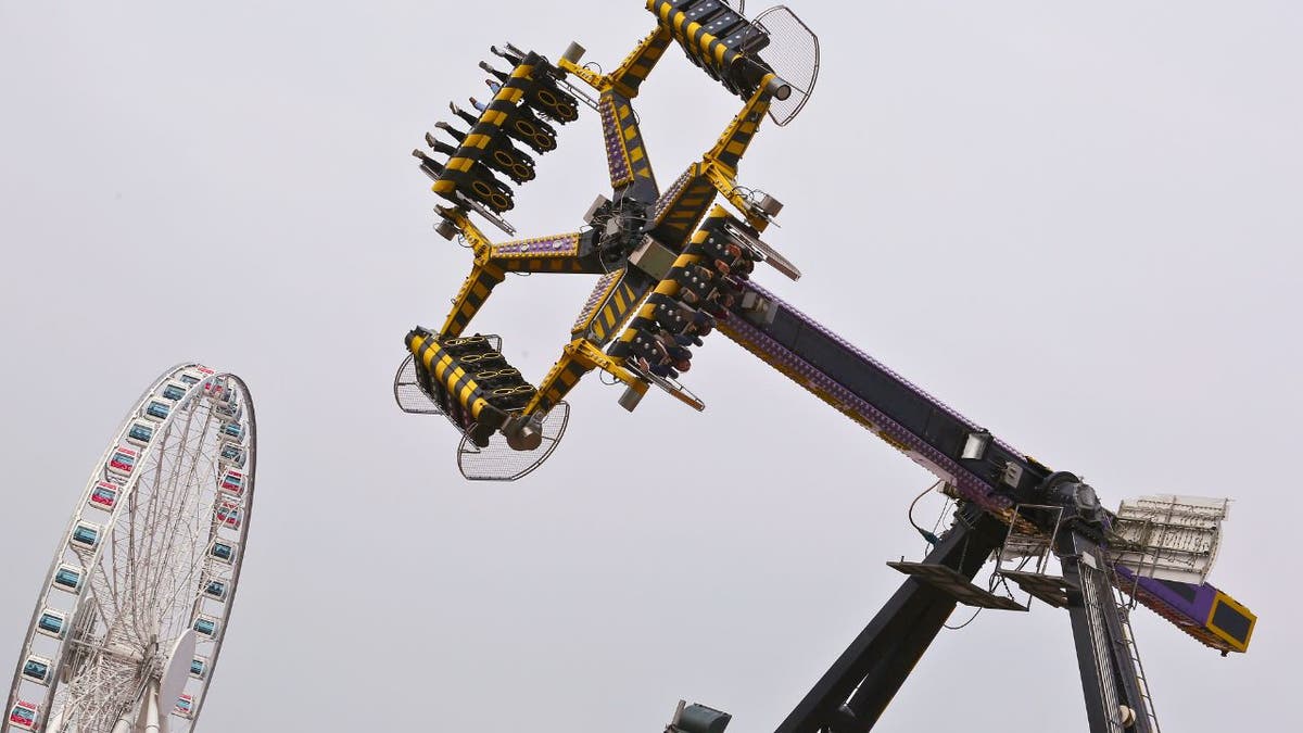 10 injured after cars on giant pendulum ride break apart midair, horrifying video shows  at george magazine