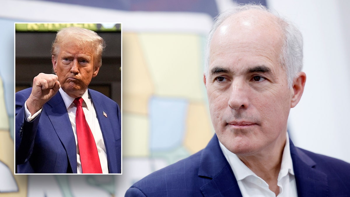 Donald Trump insert implicit    Bob Casey background