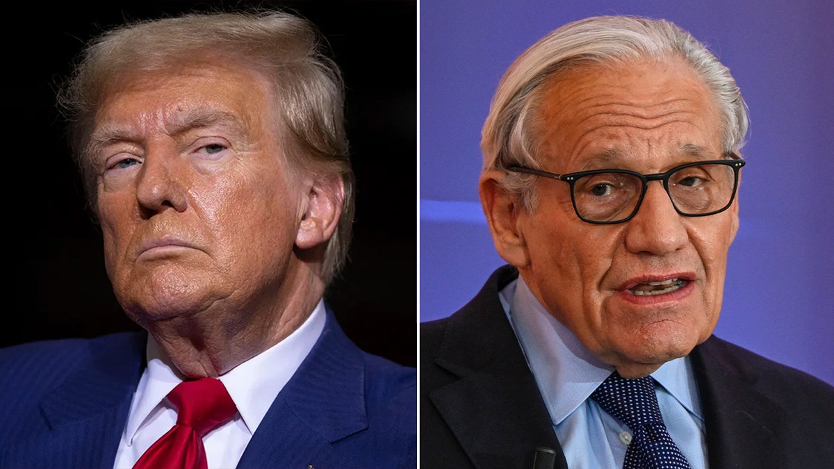 Former president Donald Trump and investigative reporter Bob Woodward